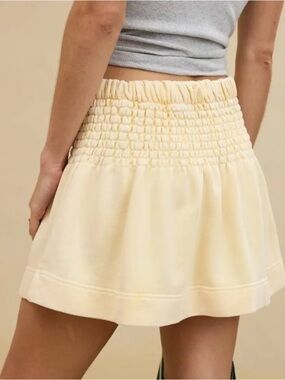 Aerie Femme Mini Skirt in Butter Yellow
